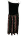 Cara Cara Size XS Black & Multi Viscose & Polyester Fabric Block Side Zip Dress Black & Multi / XS