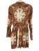 Cleobella Size XS Cream & pink Cotton Button Front Long Sleeve Dress Cream & pink / XS