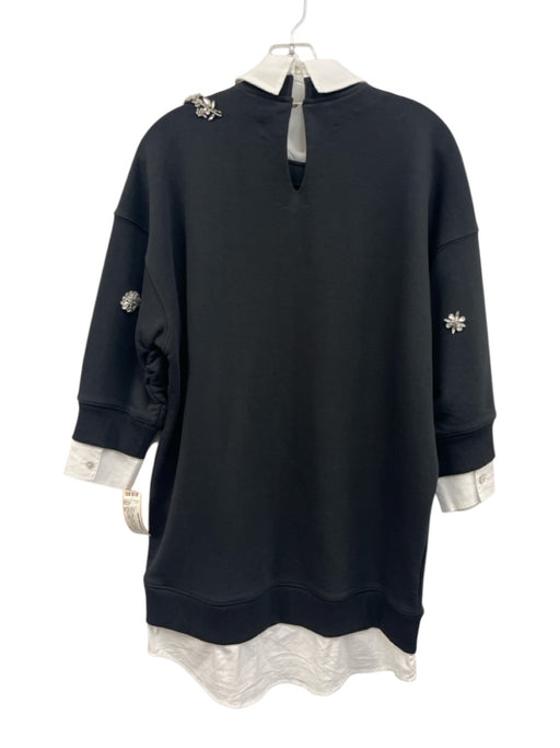 5a7 Cinq a Sept Size XS Black & White Cotton & Polyester Collared Dress Black & White / XS