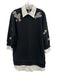 5a7 Cinq a Sept Size XS Black & White Cotton & Polyester Collared Dress Black & White / XS