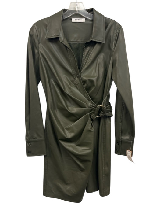 Bailey 44 Size S Green Polyurethane & Polyester Wrap Dress Green / S
