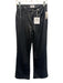 Pistola Size 27 Black Polyurethane Zip Fly Flare High Rise Pants Black / 27