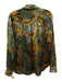 L'agence Size S Multicolor Silk Button Up Long Sleeve All Over Print Top Multicolor / S