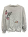 5a7 Cinq a Sept Size XS White & Multi Cotton Blend Long Sleeve Sweatshirt White & Multi / XS