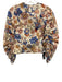 Ulla Johnson Size 2 Cream, Orange &  Mustard Cotton Floral Long Sleeve Top Cream, Orange &  Mustard / 2