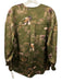 ALLSAINTS Size 4 Green & Beige Polyester Blend Floral Birds Long Sleeve Top Green & Beige / 4