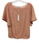Trina Turk Size Small Pink Polyester Blend Sequined Short Sleeve Top Pink / Small