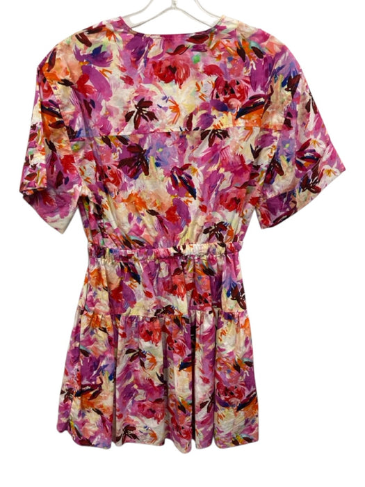 Ulla Johnson Size 0 Pink, Orange, multi Cotton Abstract Floral Dress Pink, Orange, multi / 0