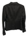 Banana Republic Size 4 Black Rayon Blend Shimmer 1 Button Blazer Jacket Black / 4
