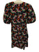 Rhode Size 4 Navy & Multi print Viscose Abstract Short Puff Sleeve Dress Navy & Multi print / 4