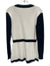 L'agence Size Small White & Black Rayon Blend Gold Buttons Color Block Cardigan White & Black / Small