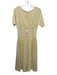 COS Size Small Pastel Yellow Cotton Blend Short Sleeve Back Zip Midi Dress Pastel Yellow / Small