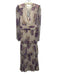 Ba&sh Size 1/S Cream & Purple Rhinestone Mesh Abstract Floral Maxi Dress Cream & Purple / 1/S