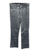 Paige Size 26 Silver Rayon & Cotton Faux Leather Shimmer High Rise Bootcut Pants Silver / 26