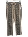 Mother Size 28 Cream & Gray Cotton Blend Denim Snake Print Bootcut Pants Cream & Gray / 28