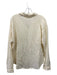 Dylan Size S Cream Cotton Gauze Half Button Long Sleeve Top Cream / S