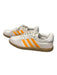 Adidas Shoe Size 8 White & Orange Leather & Suede Lace Up Low Top Sneakers White & Orange / 8