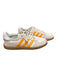 Adidas Shoe Size 8 White & Orange Leather & Suede Lace Up Low Top Sneakers White & Orange / 8