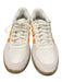 Adidas Shoe Size 8 White & Orange Leather & Suede Lace Up Low Top Sneakers White & Orange / 8