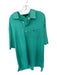 Masters Size XL Green & White Polyester Masters Logo Striped Golf Men's Polo Green & White / XL