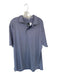 Peter Millar Size XL Navy & White Polyester Striped Golf Men's Polo Navy & White / XL