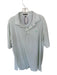 Peter Millar Size XL Green & White Polyester Striped Golf Men's Polo Green & White / XL