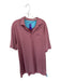 Johnnie-O Size XL Red & Blue Polyester Striped Golf Men's Polo Red & Blue / XL