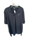 Peter Millar Size XL Black & White Polyester Solid Golf Men's Polo Black & White / XL