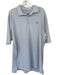Peter Millar Size XL Blue & White Polyester Striped Golf Men's Polo Blue & White / XL