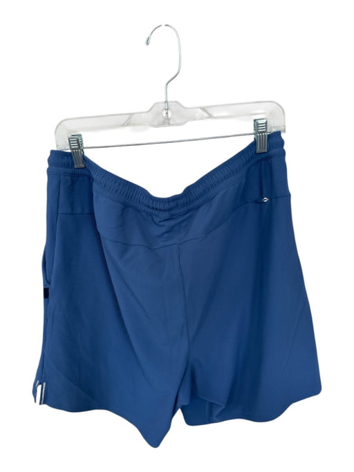 Johnnie-O Size L Blue Nylon Ribbed Athletic Men's Shorts Blue / L