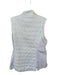 Peter Millar Size M White Quilted Full ZIp Athletic Vest White / M