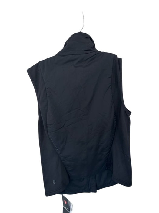 Lululemon Size 10 Black Nylon Blend Full Zip Puffer Athletic Vest Black / 10