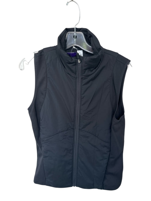 Lululemon Size 10 Black Nylon Blend Full Zip Puffer Athletic Vest Black / 10