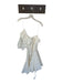 Rhode Size S White Cotton & Rayon Off Shoulder Tie Waist Top ruffle Mini Dress White / S