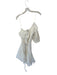 Rhode Size S White Cotton & Rayon Off Shoulder Tie Waist Top ruffle Mini Dress White / S