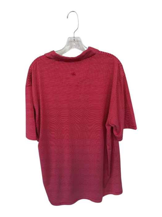 Onward Reserve Size XL Red & White polyester & spandex Stripe GEORGIA Men's Polo Red & White / XL
