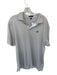 Peter Millar Size XL Tan & White Polyester Striped Golf Men's Polo Tan & White / XL