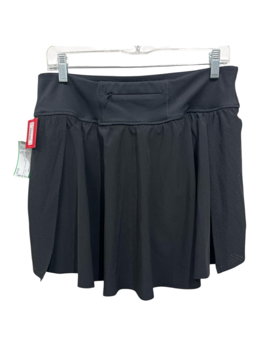 Spanx Size XL Black Polyester Blend Zip Pocket Skort Skirt Black / XL