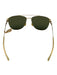 Mykita Gold & Dark Green Metal Wire Frame Aviator Sunglasses Gold & Dark Green