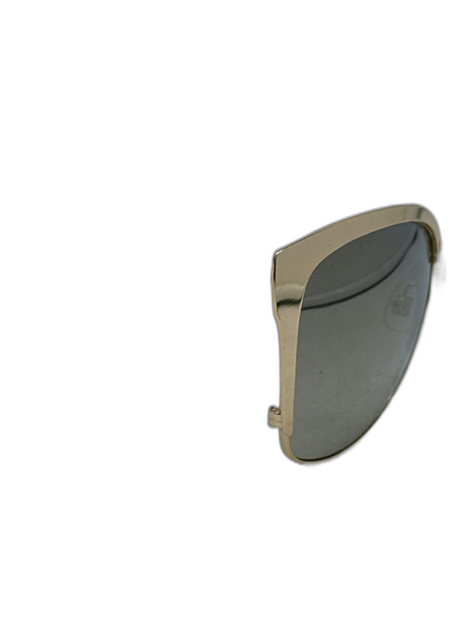 Kate Spade Gold Metal Mirrored Cat Eye Sunglasses Gold