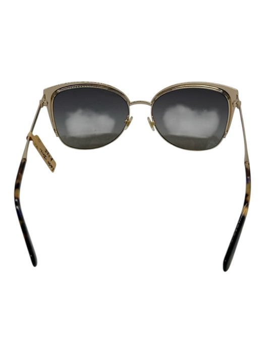 Kate Spade Gold Metal Mirrored Cat Eye Sunglasses Gold