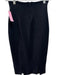 St John Size 2 Black Wool Blend Back Zip Pencil Skirt Black / 2
