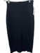 St John Size 2 Black Wool Blend Back Zip Pencil Skirt Black / 2