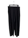 Eileen Fisher Size L Black Poly Blend Pull on High Waist Stretch Full Body Pants Black / L