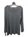 Eileen Fisher Size M Dark Gray Wool Scoop Neck Long Bell Sleeve Top Dark Gray / M