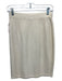 St John Collection Size 2 Cream Wool Knee Length Elastic Waist Pencil Skirt Cream / 2