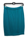 St John Collection Size 4 Teal Green Wool Blend Elastic Waist Pencil Skirt Teal Green / 4