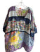 Johnny Was Size 3X Multi Silk Drop Shoulder Half Sleeve Floral Top Multi / 3X