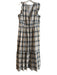 By Anthropologie Size XL Blue, Black & Multi Cotton Blend Lined Plaid Dress Blue, Black & Multi / XL