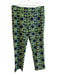 Jude Connally Size L Green & Blue Nylon High Rise Abstract Print Tapered Pants Green & Blue / L